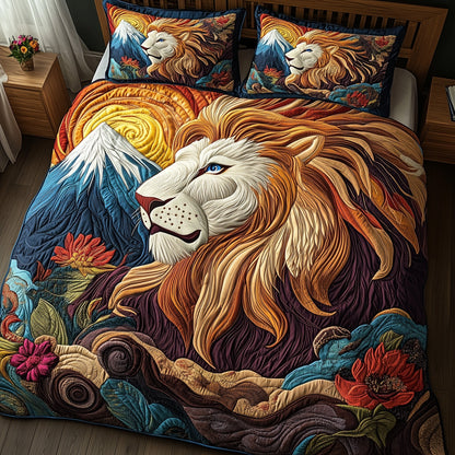 Majestic Lion 3-Piece Quilted Bedding Set GFTOHD3512
