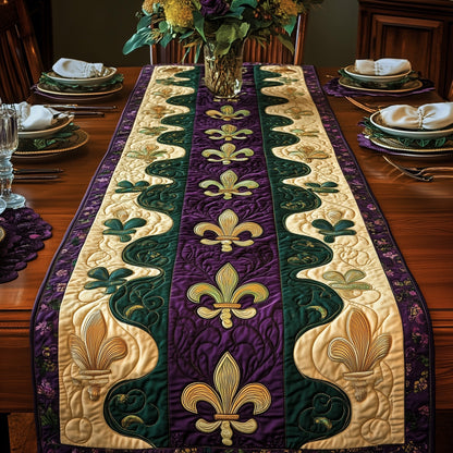 Fleur de lis Quilted Table Runner GFTOHD3596