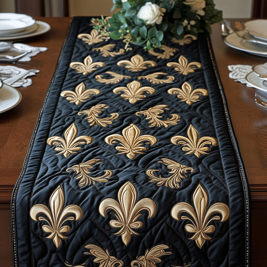 Fleur de lis Quilted Table Runner GFTOHD3706
