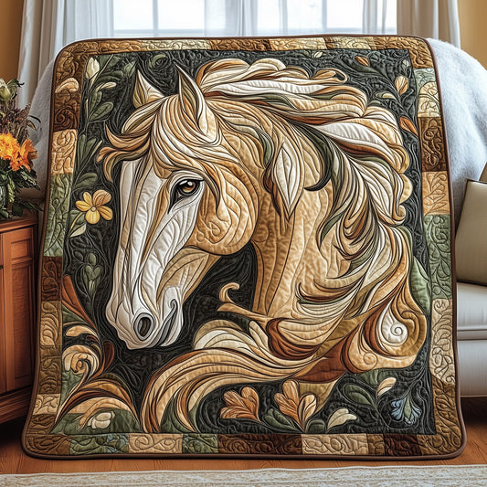 Vibrant Horse Spirit Quilted Blanket GFTOHD3964