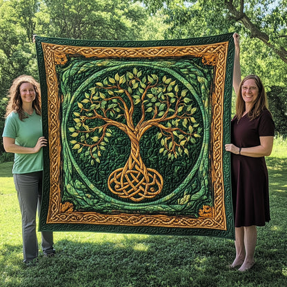 Celtic Tree Of Life Quilted Blanket GFTOHD4255