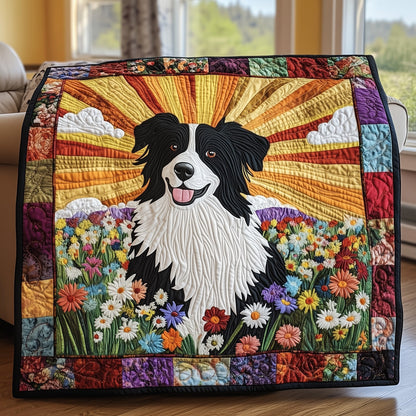 Border Collie Quilted Blanket GFTOHD4317