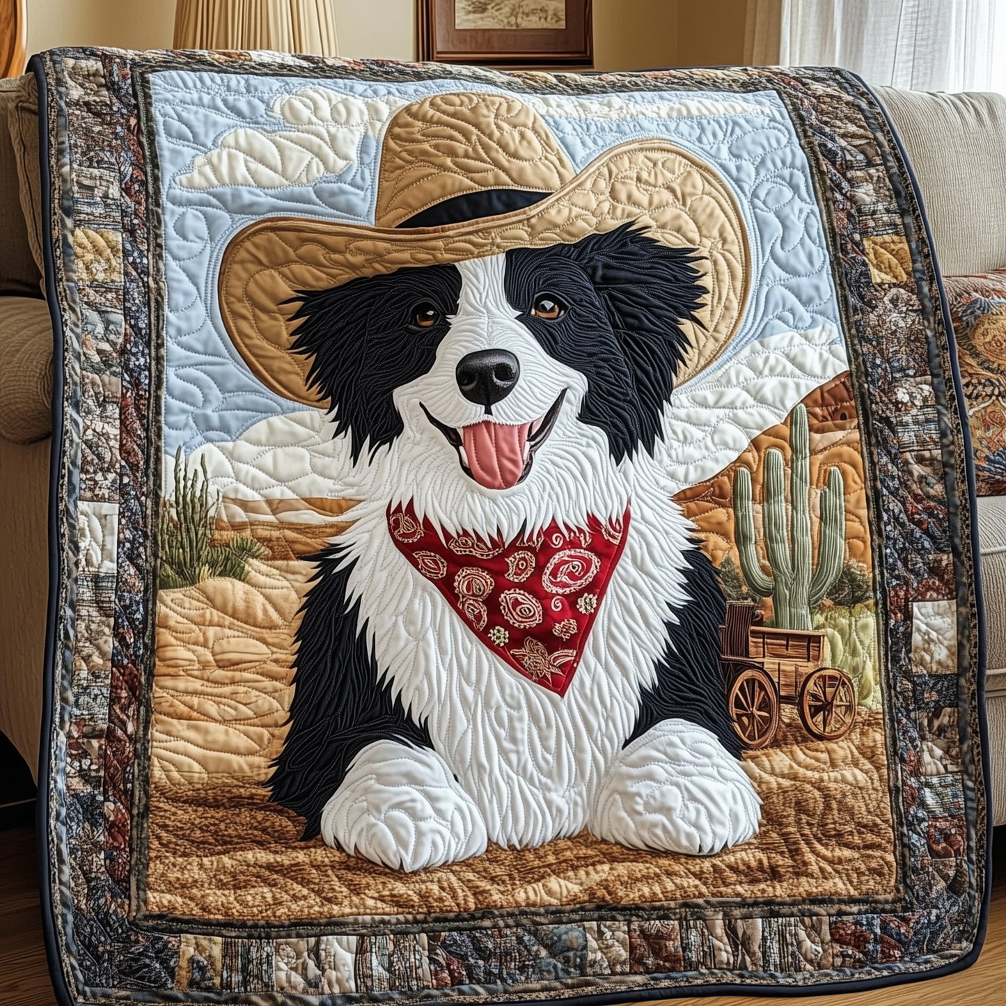 The Western Border Quilted Blanket GFTOHD4323
