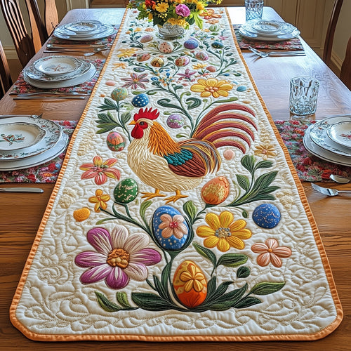 Easter Chicken Quilted Table Runner GFTOHD4469