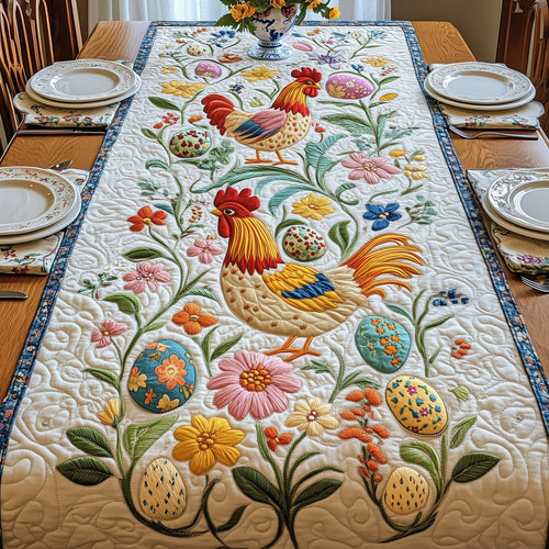 Easter Chicken Quilted Table Runner GFTOHD4470