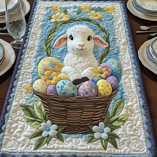 Easter Lamb Quilted Table Runner GFTOHD4568