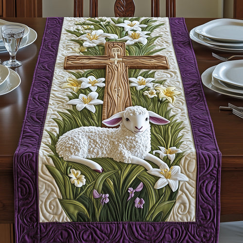 Easter Lamb Quilted Table Runner GFTOHD4588