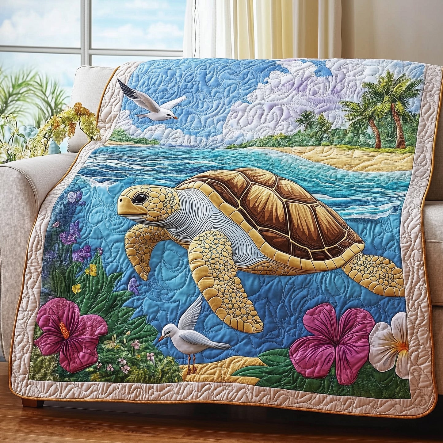 Turtle  Quilted Blanket GFTOHD4666