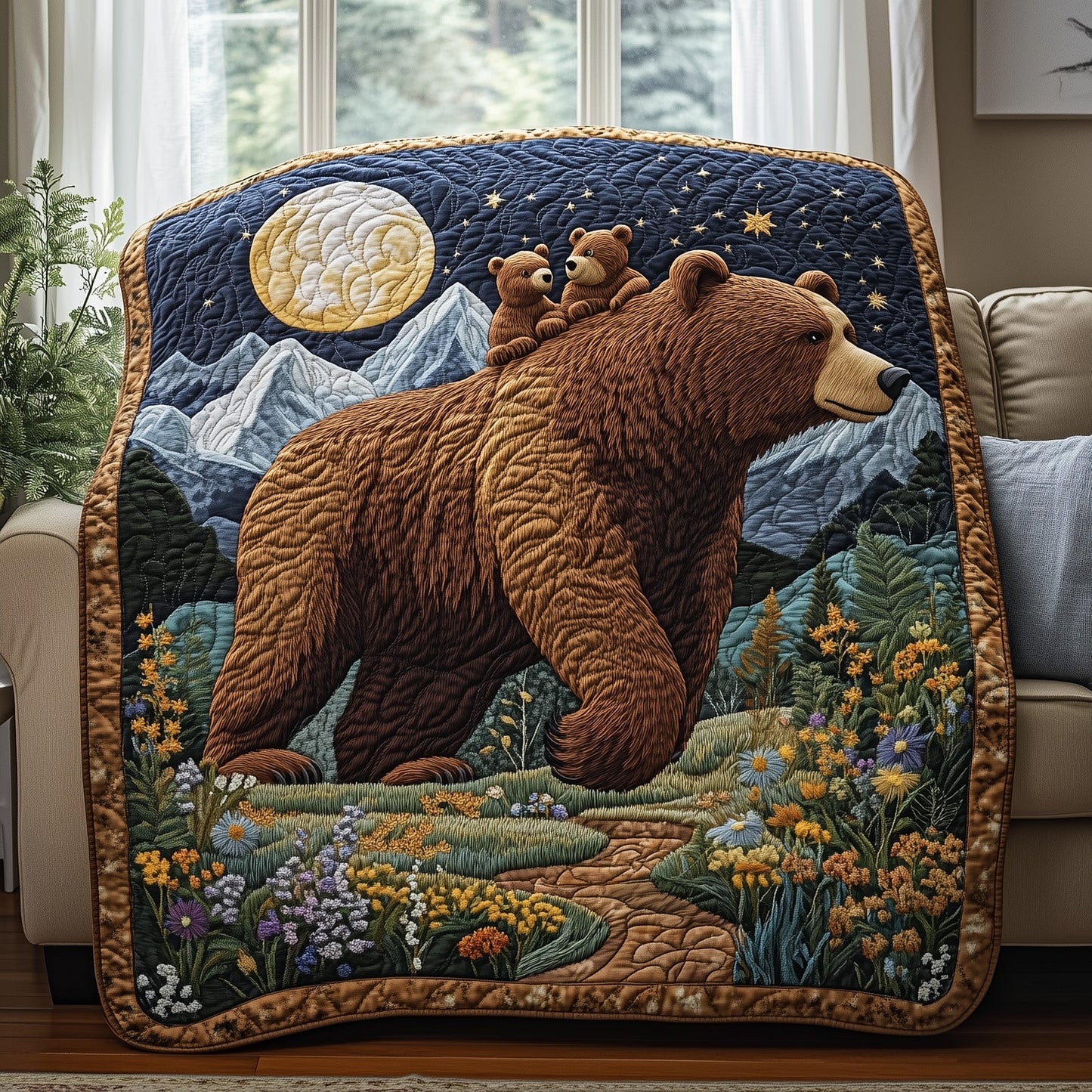 Bear Quilted Blanket GFTOHD4831