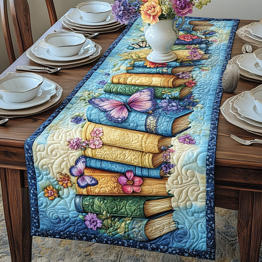 Vintage Books Quilted Table Runner GFTOHD4968