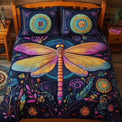 Dragonfly 3-Piece Quilted Bedding Set GFTOHD5137
