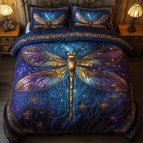 Dragonfly 3-Piece Quilted Bedding Set GFTOHD5155
