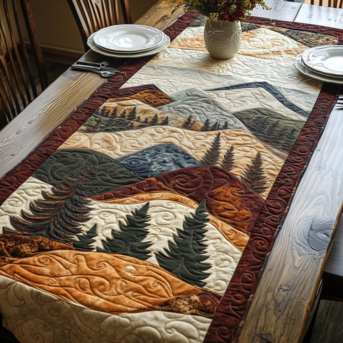 Mountain Forest Quilted Table Runner GFTOHD5725