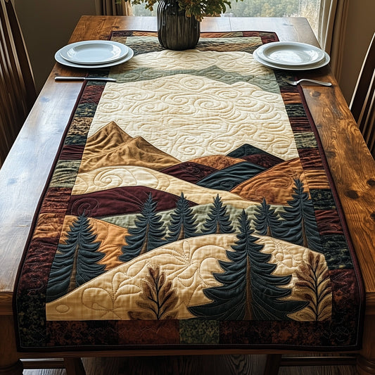 Mountain Forest Quilted Table Runner GFTOHD5727