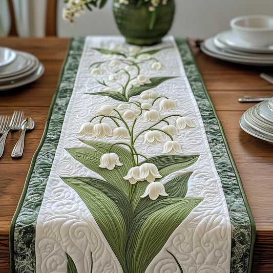 Lily of The Valley Quilted Table Runner GFTOHD5911