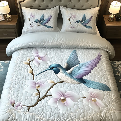 Wings of the Wild Bloom 3-Piece Quilted Bedding Set GFTOHD6055