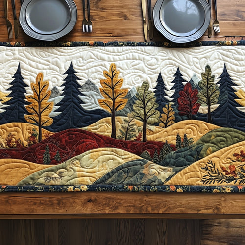 Vintage Forest Vibe Quilted Table Runner GFTOHD6062