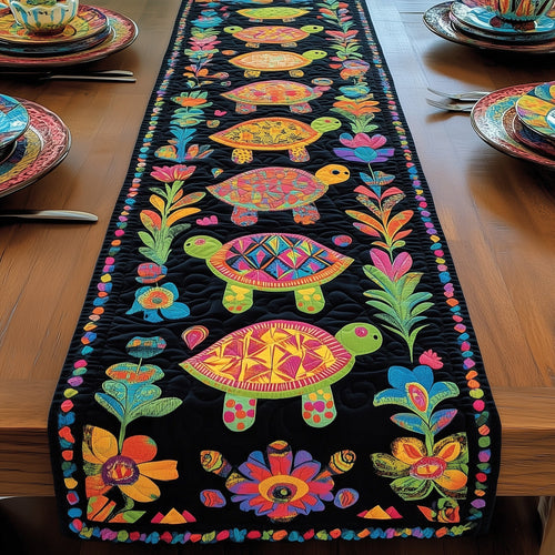 Tropical Turtle Heaven Quilted Table Runner GFTOHD6363