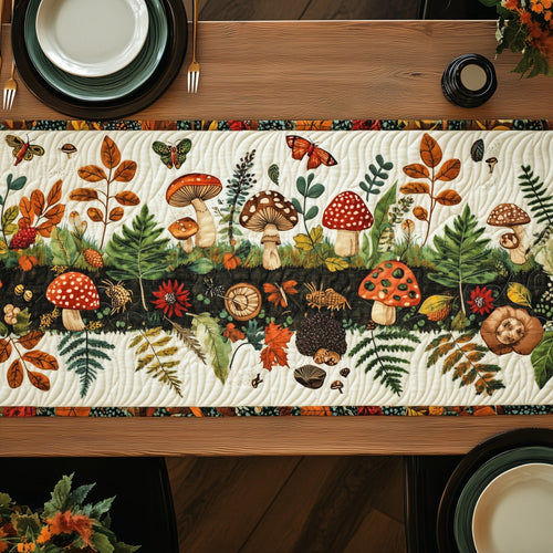 Enchanted Forest Floor Quilted Table Runner GFTOHD6437