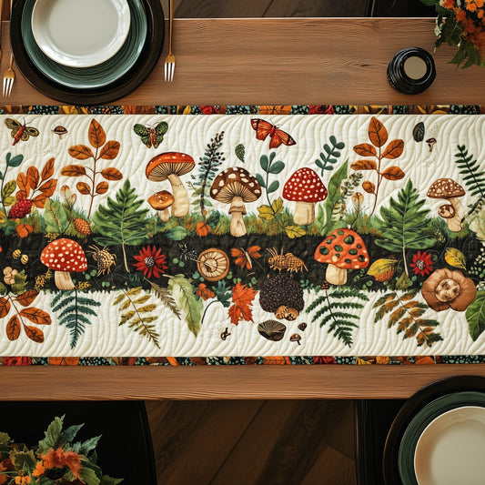 Enchanted Forest Floor Quilted Table Runner GFTOHD6437