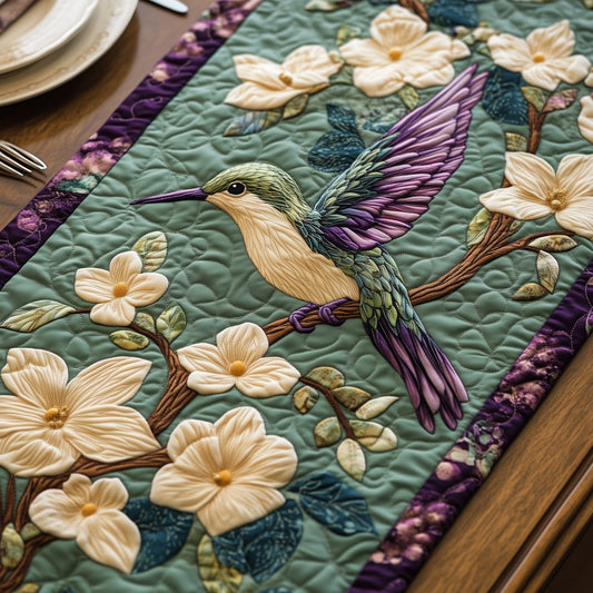Hummingbird Paradise Quilted Table Runner GFTOHD6558