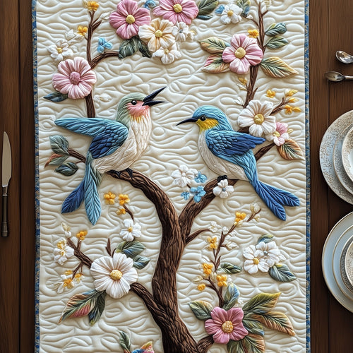 Hummingbird Springtime Quilted Table Runner GFTOHD6565