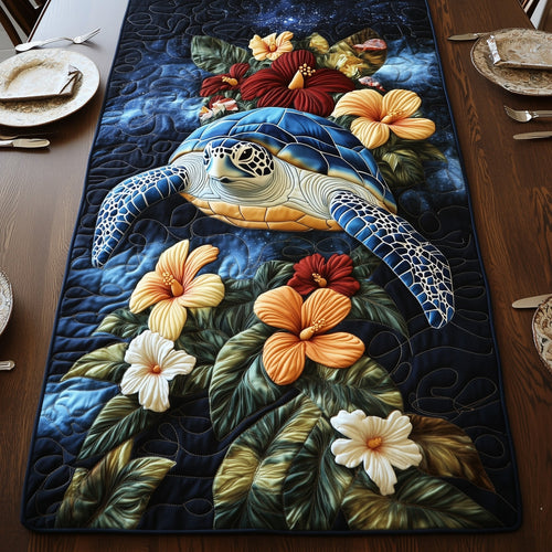Tropical Turtle Dreams Quilted Table Runner GFTOHD6611