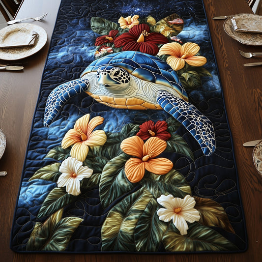 Tropical Turtle Dreams Quilted Table Runner GFTOHD6611