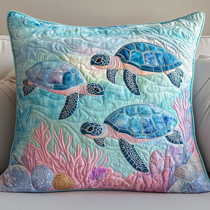 Tropical Turtle Dreams Quilted Pillow Case GFTOHD6772