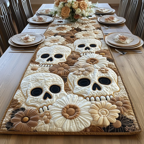 Skull Patchwork Quilted Table Runner GFTOHD7033