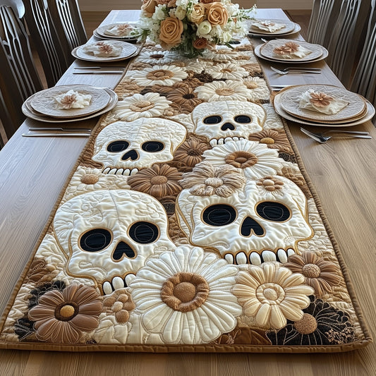 Skull Patchwork Quilted Table Runner GFTOHD7033