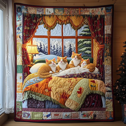 Cozy Kitten Dreams Quilted Blanket GFTOHD724