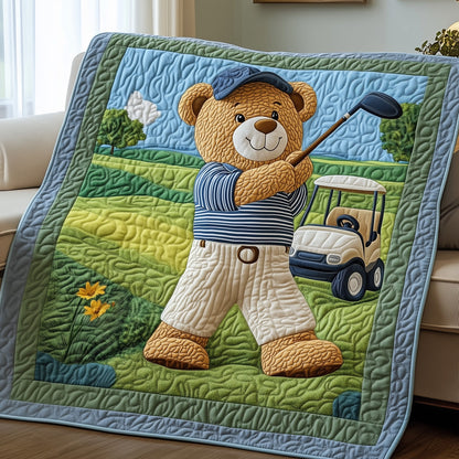 Little Pro Bear Quilted Blanket GFTOHD7256