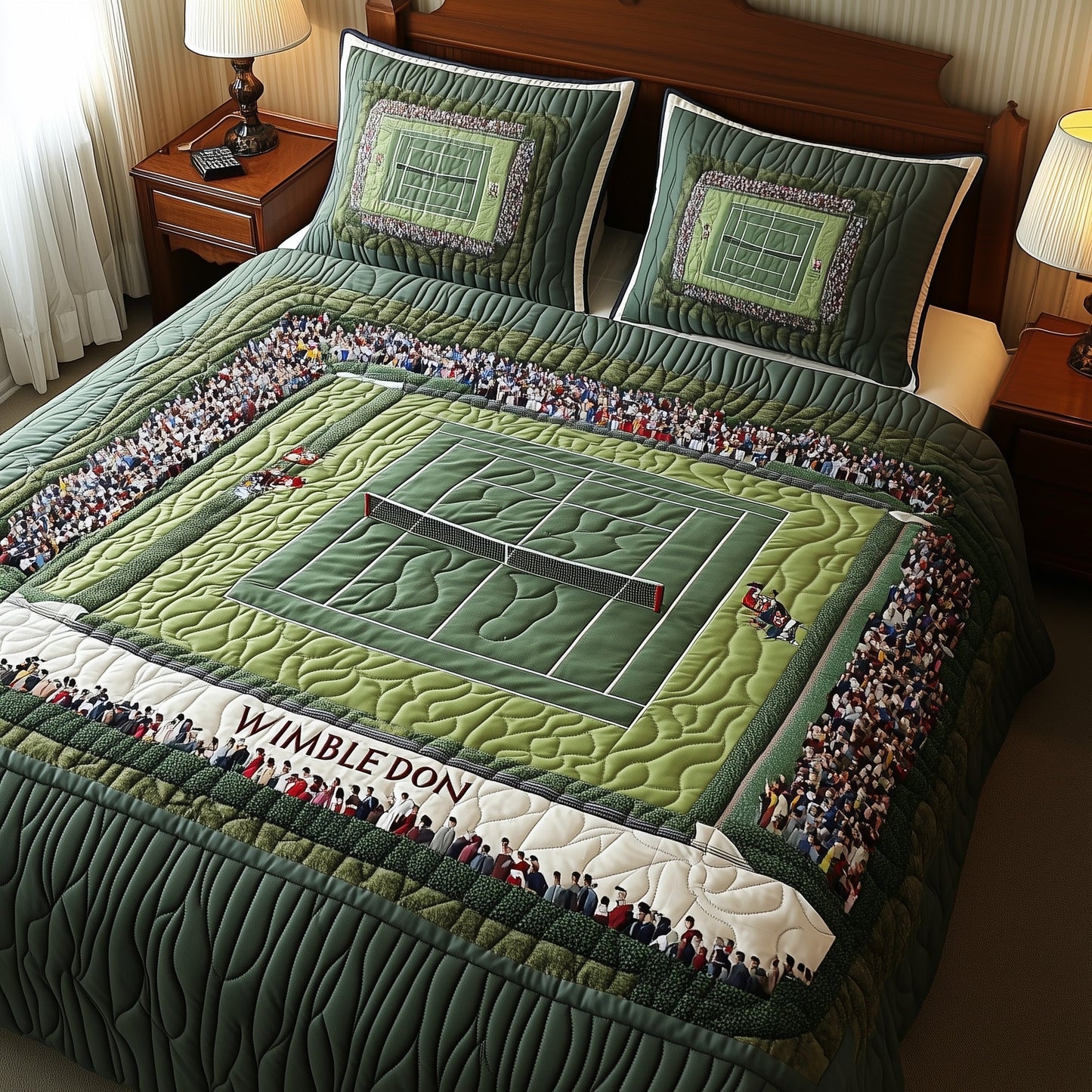 Tennis Time 3-Piece Quilted Bedding Set GFTOHD7430