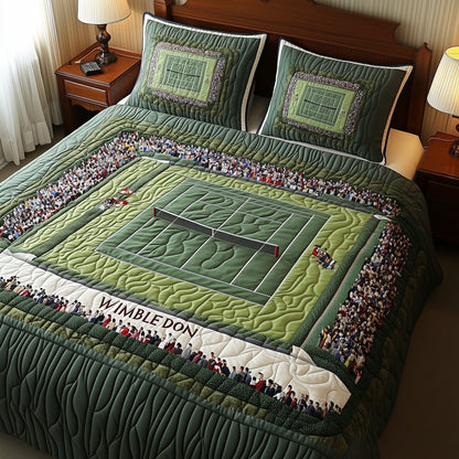 Tennis Time 3-Piece Quilted Bedding Set GFTOHD7430