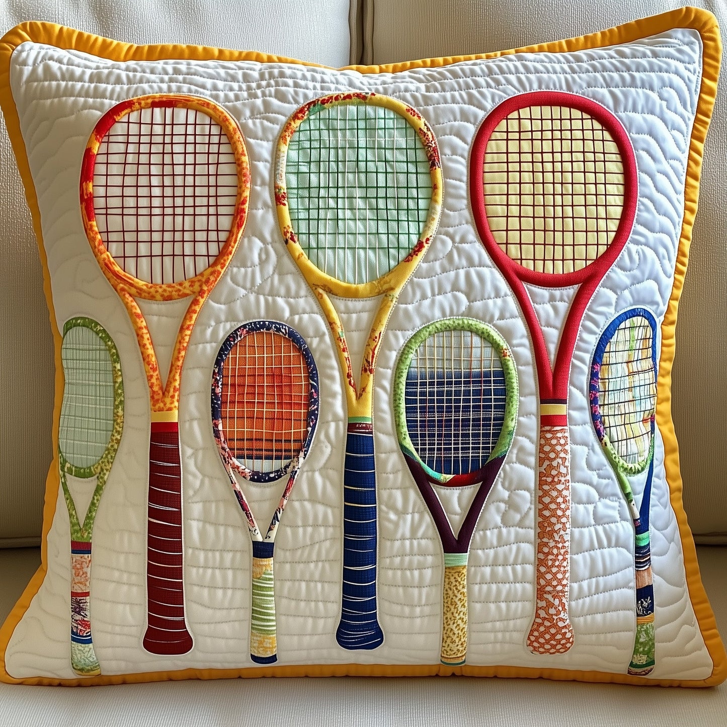 Tennis Time Quilted Pillow Case GFTOHD7732