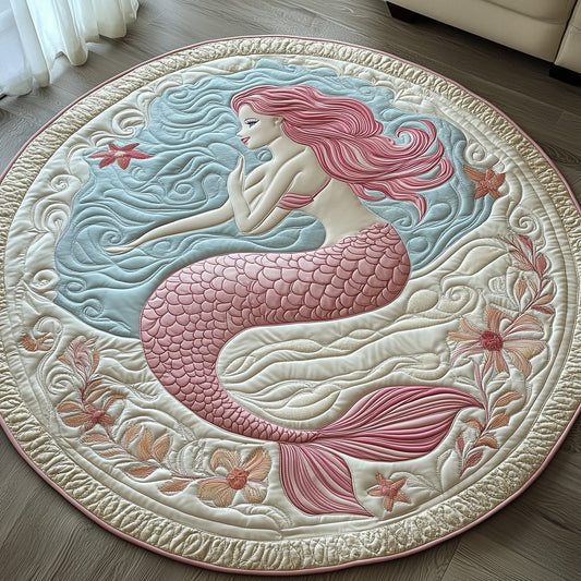 Enchanted Mermaid Quilted Round Mat GFTOHD7764