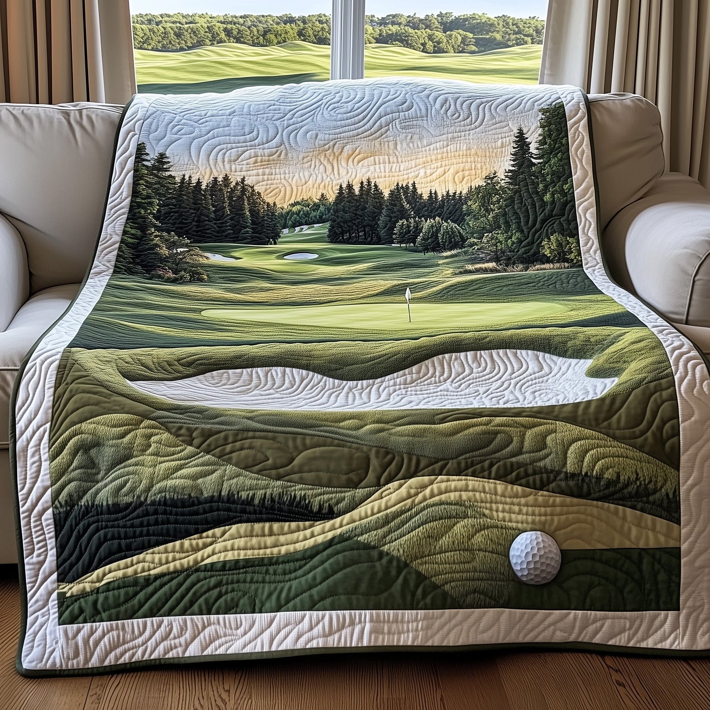 Golfer Dreams Quilted Blanket GFTOHD7812