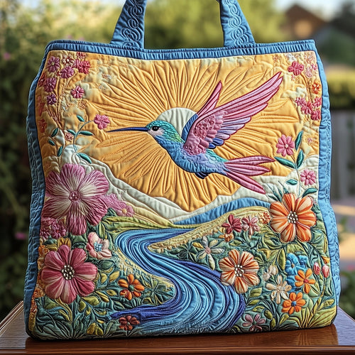 Elegance Hummingbird Quilted Tote Bag GFTOHD7921