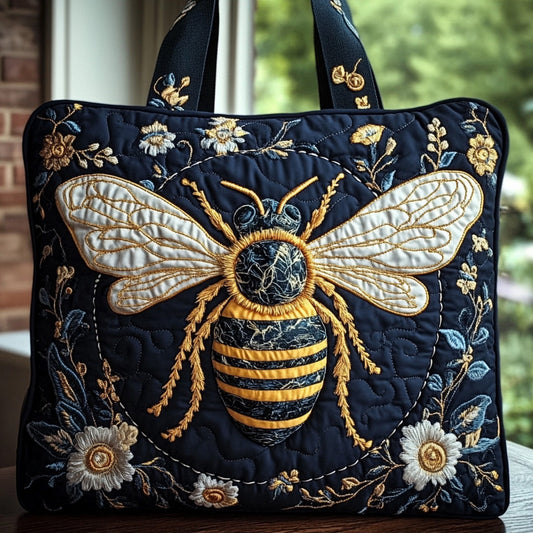 Bumble in the Bloom Quilted Tote Bag GFTOHD7966