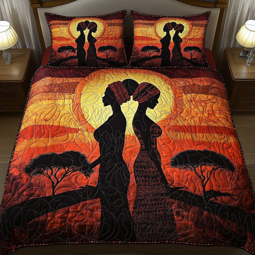 Queens of the Savanna 3-Piece Quilted Bedding Set GFTOHD7983