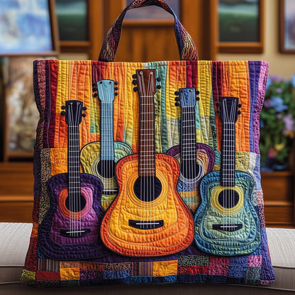 Sunshine Guitar Quilted Tote Bag GFTOHD8028