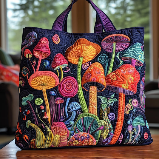 Mushroom Magic Quilted Tote Bag GFTOHD8057