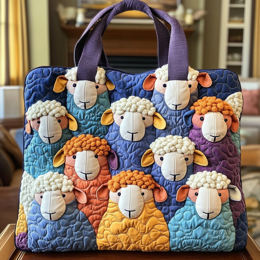 Sheep Serenity Quilted Tote Bag GFTOHD8064