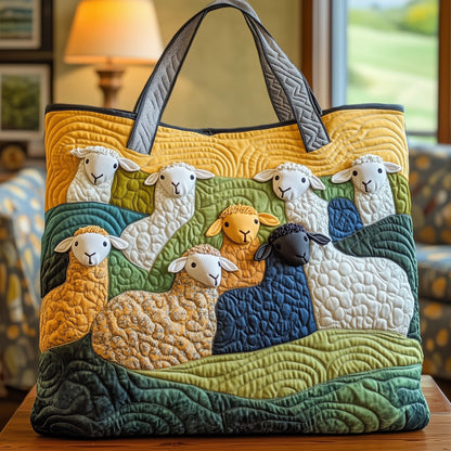 Sheep Serenity Quilted Tote Bag GFTOHD8067