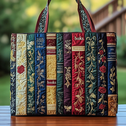 Vintage Books Quilted Tote Bag GFTOHD8087