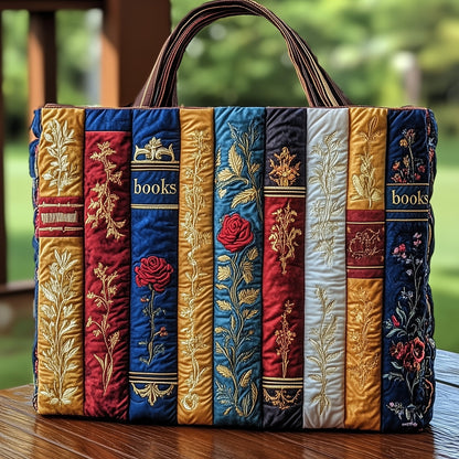 Vintage Books Quilted Tote Bag GFTOHD8089