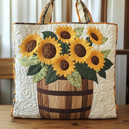 Sunflower Heaven Quilted Tote Bag GFTOHD8125