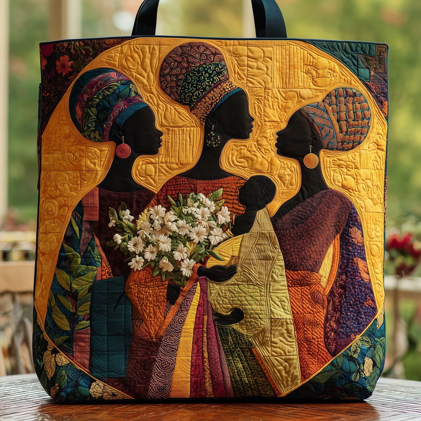 Golden Queens Quilted Tote Bag GFTOHD8225