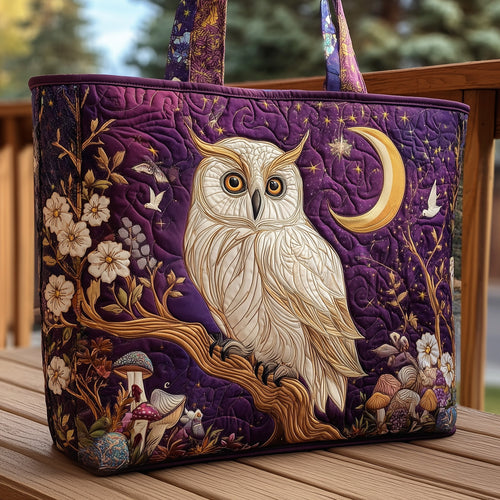 Owl Garden Quilted Tote Bag GFTOHD8422